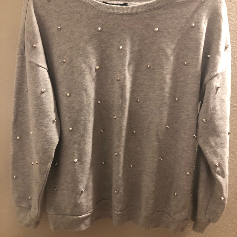 Women’s Grey Spike Crewneck